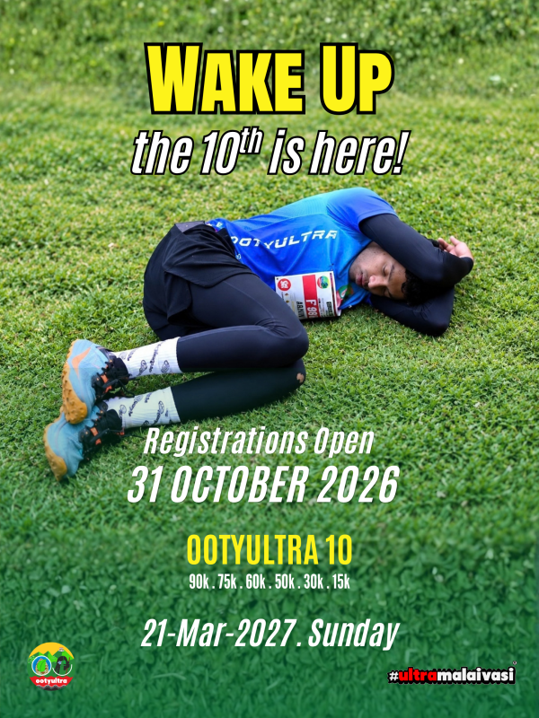Wake up, the 10th is here. OOTYULTRA 10 registrations open 31 October 2026; race day is 21 March 2027.